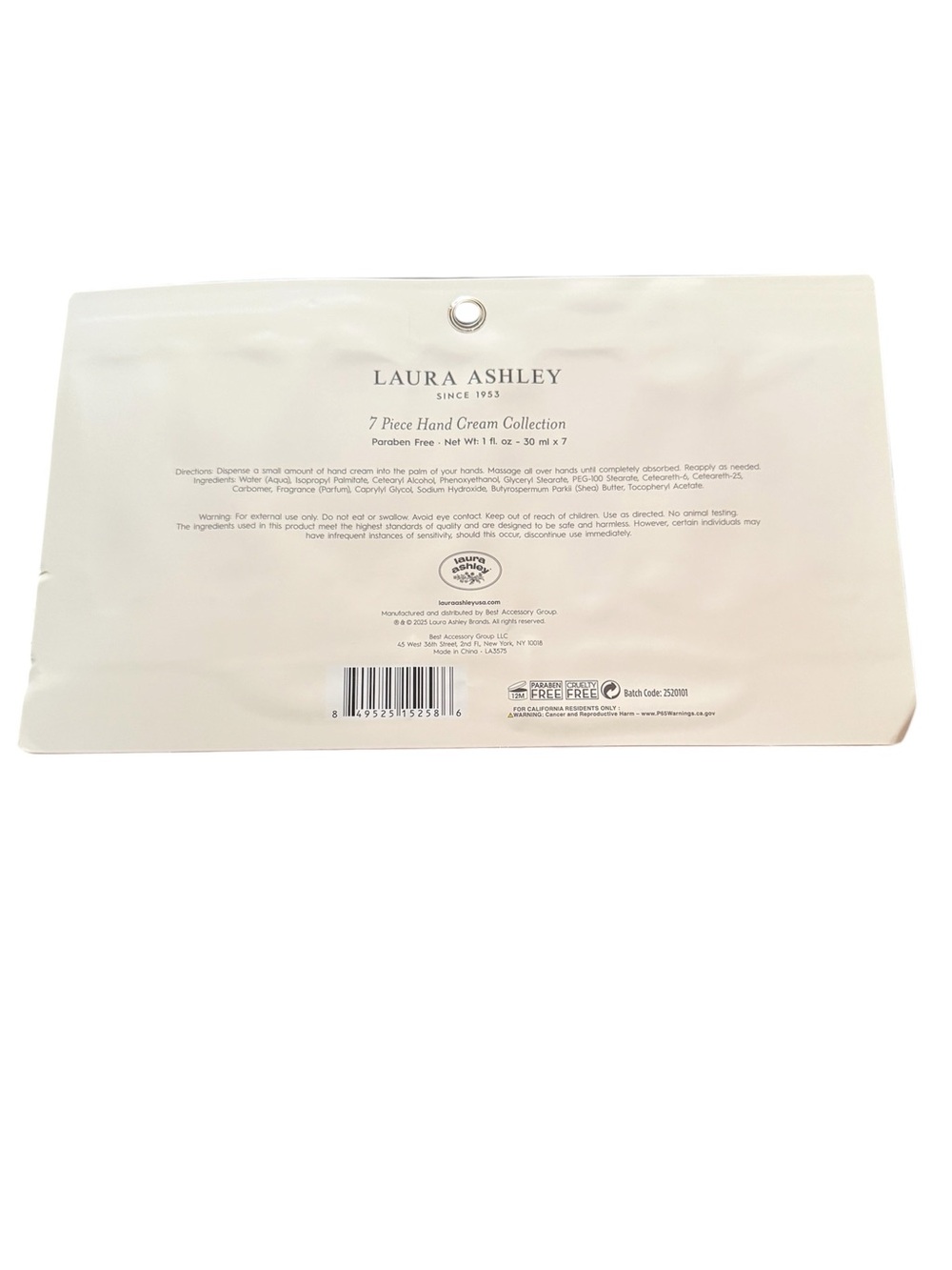 Laura Ashley Floral 7-Piece Hand Cream Set - Picture 5 of 5